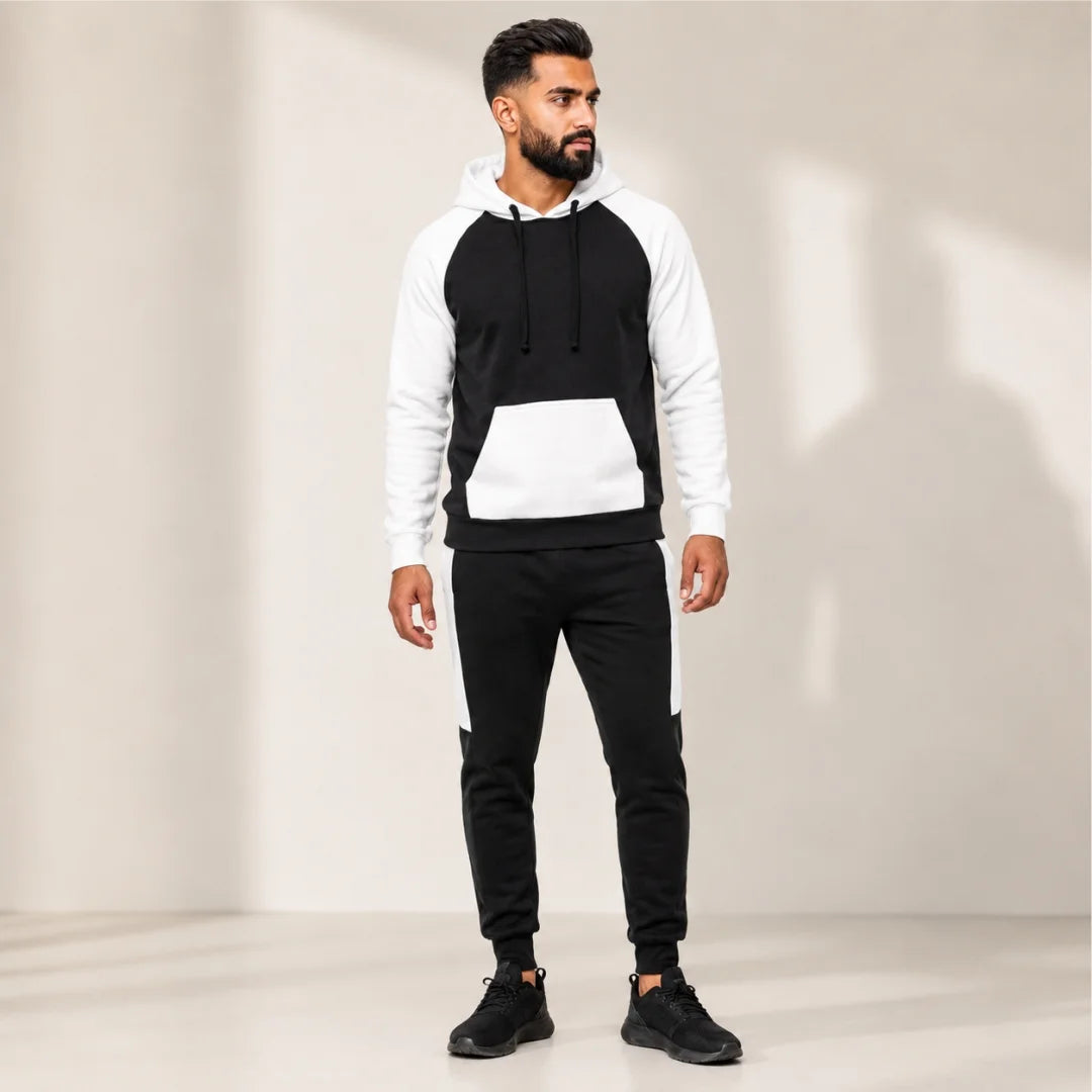 Pantalon + Buso para Hombre Capota y Bolsillo Canguro (D01)