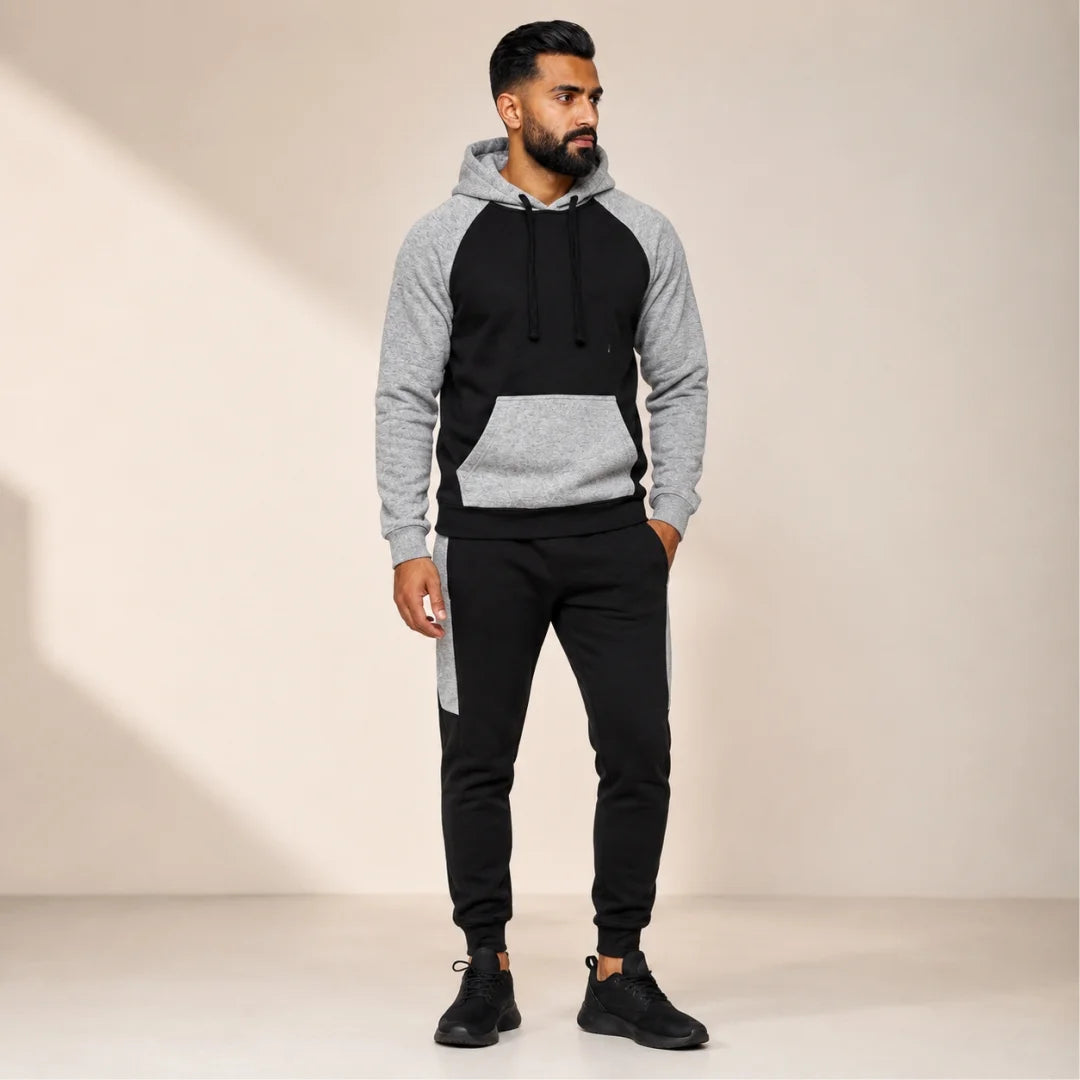 Pantalon + Buso para Hombre Capota y Bolsillo Canguro (D01)