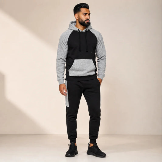 Pantalon + Buso para Hombre Capota y Bolsillo Canguro (D01)