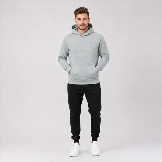 Conjunto Jogger Negro + Buso Con Capucha Para Hombre (C01)