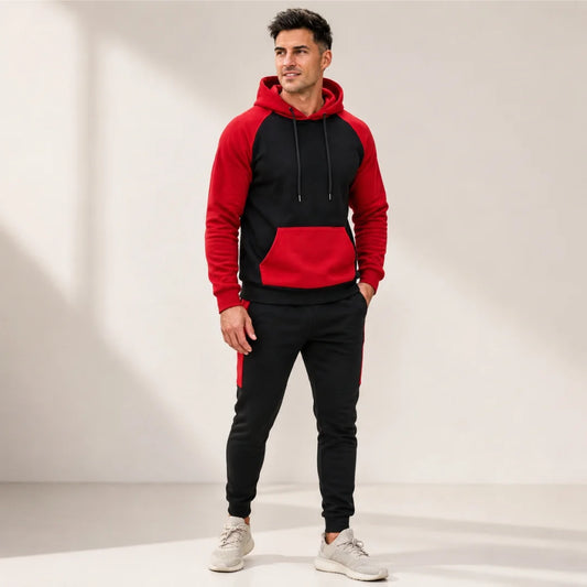 Pantalon + Buso para Hombre Capota y Bolsillo Canguro (D01)